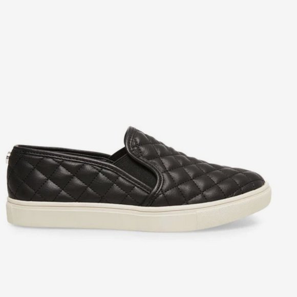 STEVE MADDEN Quilted Vegan Leather Slip On Casual Shoes - Picture 5 of 11